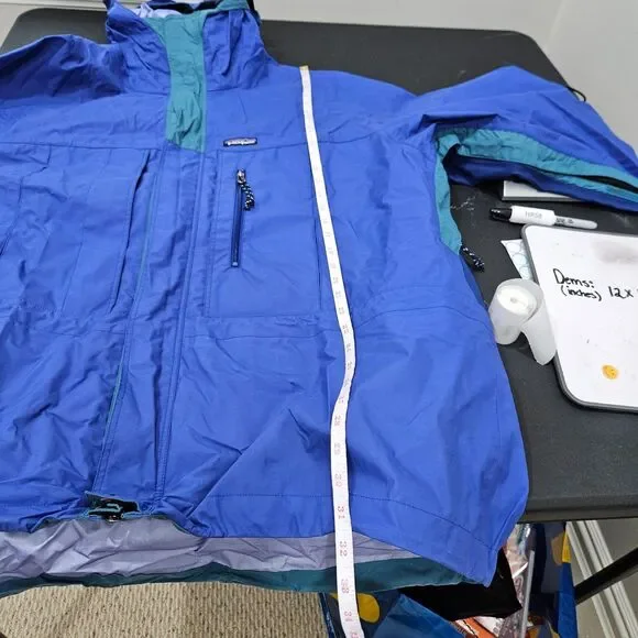 Vintage Patagonia Men's 3 Layer Triolet Goretex Alpine Jacket XXL Blue Gorpcore
